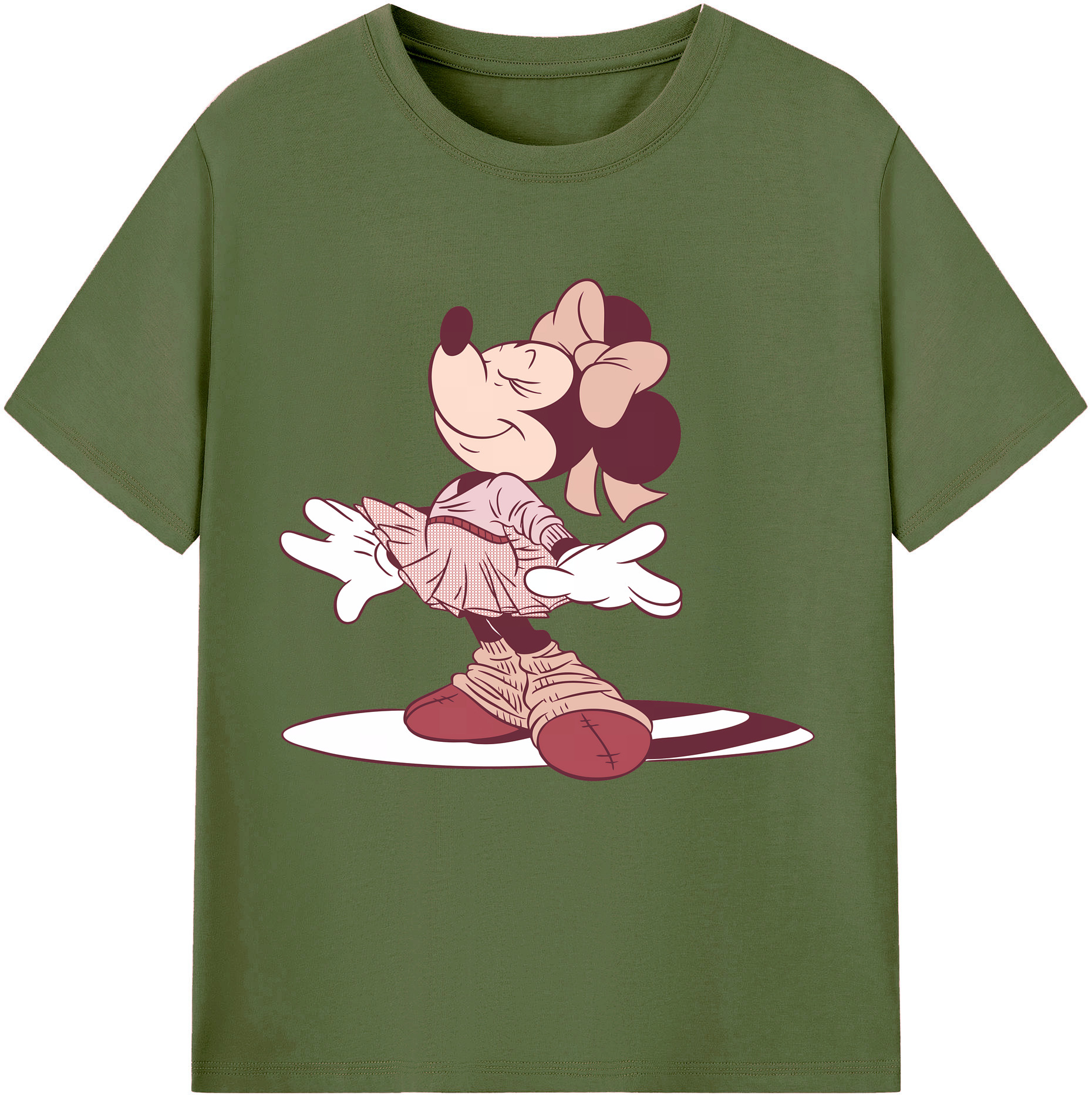 （画像用） ミッキーマウス Mickey Mouse 綿100％半袖Tシャツ（フロントプリント）